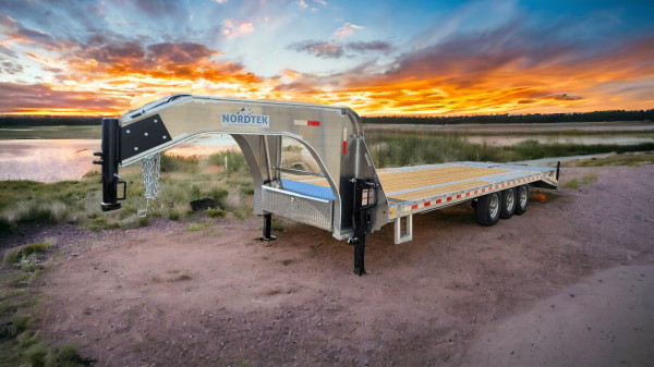 2026 Nordtek Aluminum Gooseneck High Boy Deck Over Trailer