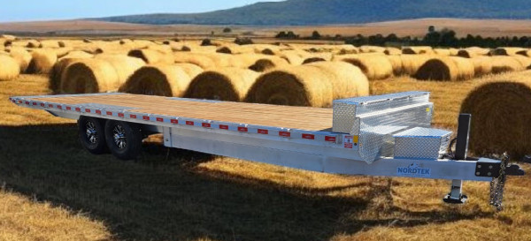 2026 Nordtek 26' Aluminum Deck-over Tilt Tandem 16,000lb GVWR