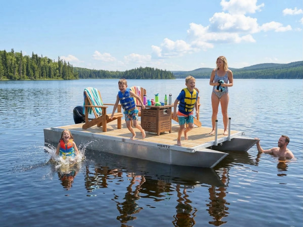 2025 Wolffrave Pontoon / Dock HBR12 - SWIM, FISH, FLOAT